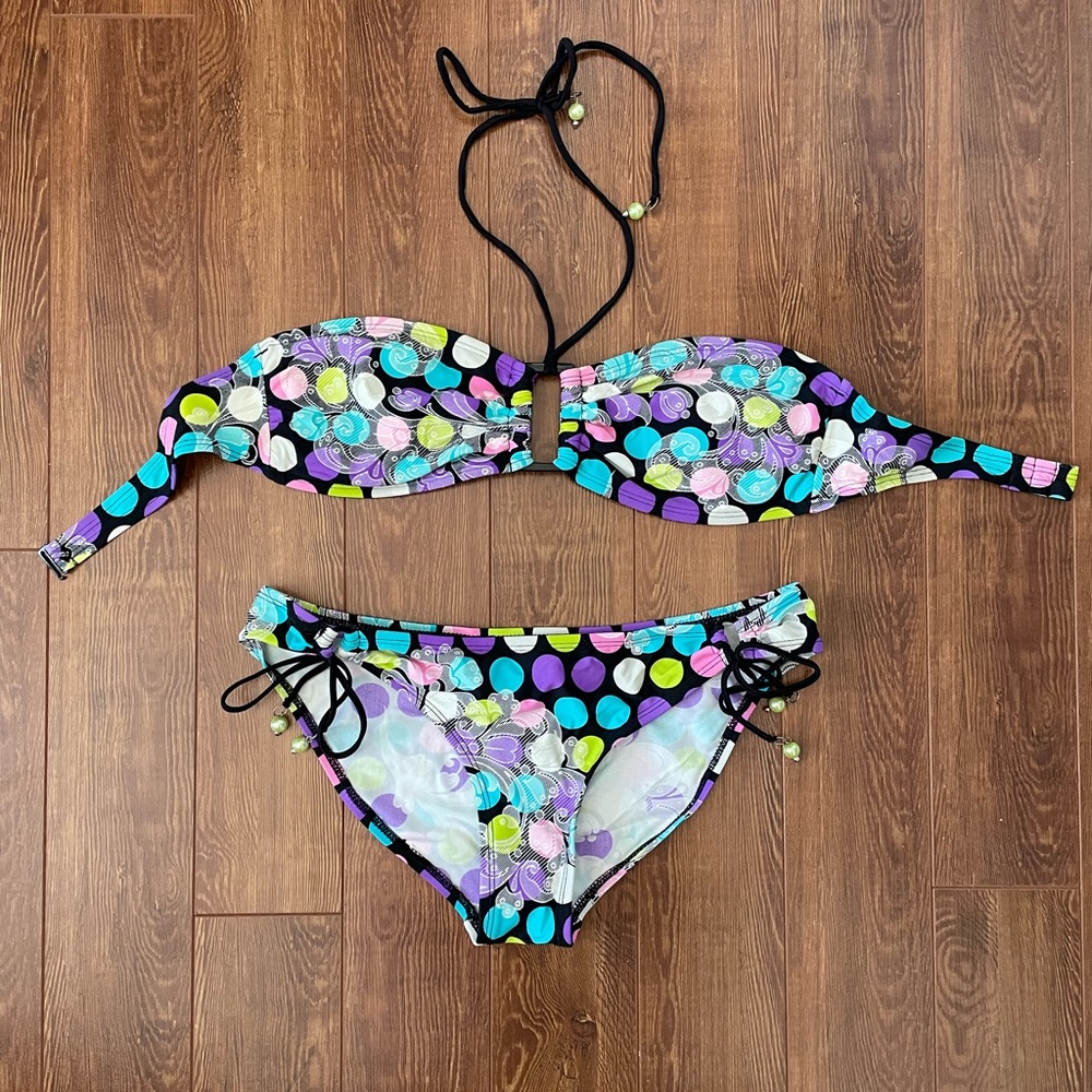 Multicolor dots bikini